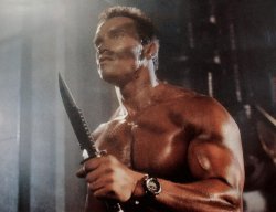 Arnold commando knife Meme Template