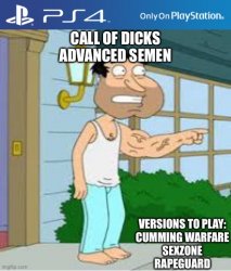 Call of dicks, advanced semen Meme Template