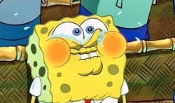 SpongeBob Strained Laugh Meme Template