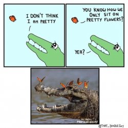 Wholesome crocodile comic Meme Template