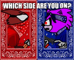 Which side are you on? Coldsteel and Hotiron Edition Meme Template