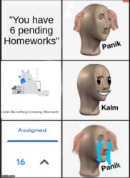 school panik Meme Template