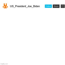 US_President_Joe_Biden announcement template with new bunny icon Meme Template
