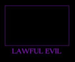 Lawful Evil alignment blank Meme Template