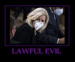 Liz Cheney lawful evil alignment Meme Template