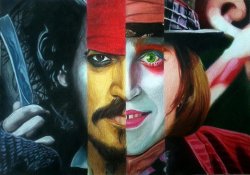 Johnny Depp Different Roles Meme Template