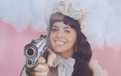 Mealine Martinez with a gun Meme Template