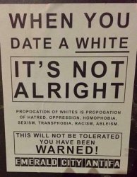 ANTIFA : ANTI-WHITE Meme Template