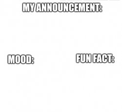 announcement Meme Template