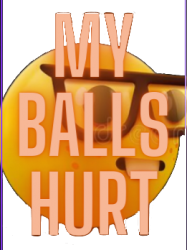 my balls hurt Meme Template