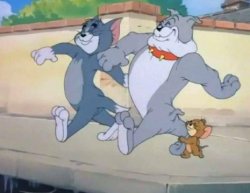 me and the boys tom and jerry Meme Template