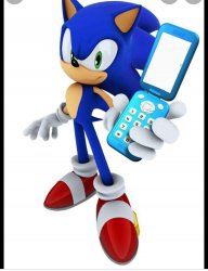 Sonic and flip phone Meme Template