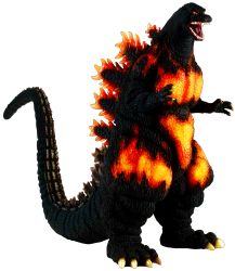 Heisei Burning Godzilla Meme Template