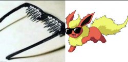 Unsee glasses but it’s flareon Meme Template