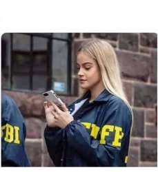 FBI blonde Meme Template