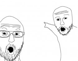 2 mans pointing Meme Template
