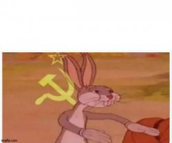 Communist Bugs Bunny with space Meme Template