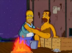Homer washing bum Meme Template