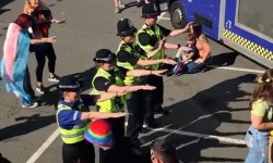 Police Macarena Meme Template