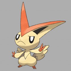 Victini with Swadloon's Face Meme Template