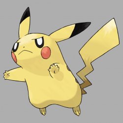Pikachu with Swadloon's Face Meme Template
