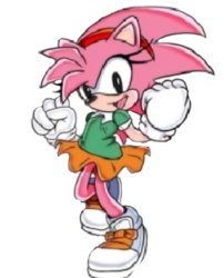 Classic Amy Rose Sonic Adventure design Meme Template