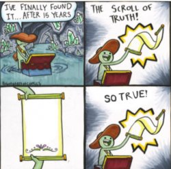 The Scroll of Truth Meme Template