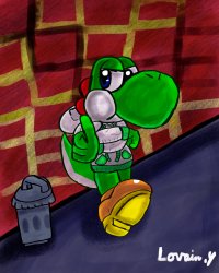 Yoshi in a hoodie Meme Template