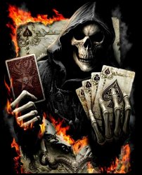 Grim reaper playing cards Meme Template