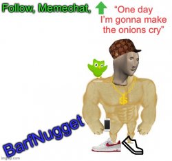 BarfNugget announcement Meme Template