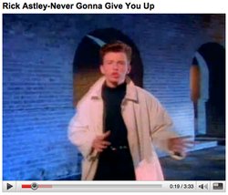 Being rickrolled in 2008 Meme Template