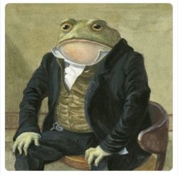 Posh Frog Meme Template