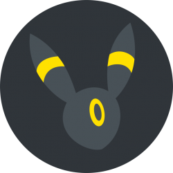 Minimalist Umbreon Icon Meme Template