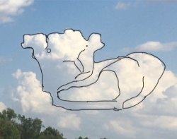 Cloud cow Meme Template