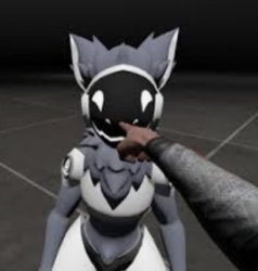 Pointing at protogen Meme Template