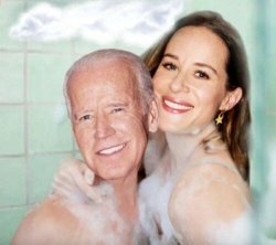 Joe and Ashley Biden in shower Meme Template