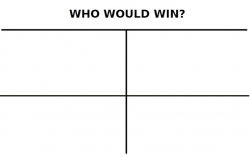 Who would win? (4 Boxes) Meme Template