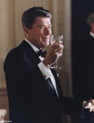 Ronald Reagan Cheers Meme Template