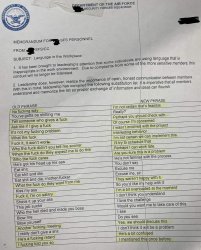 U.S. Air Force swear words Meme Template