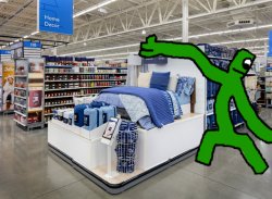 Green at Walmart Meme Template