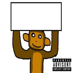 Monkey holding up a sign Meme Template