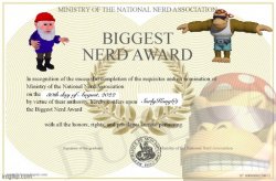 SurlyKong biggest nerd award Meme Template