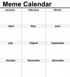 MEME CALENDAR Meme Template