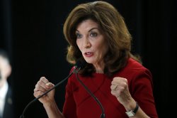 Kathy Hochul Cornholio Meme Template