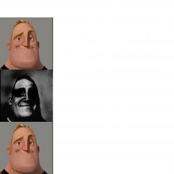 Mr Incredible Canny, Uncanny, Canny Meme Template
