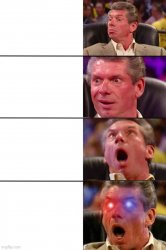Vince McMahon police eyes wrestling 4 panel Meme Template