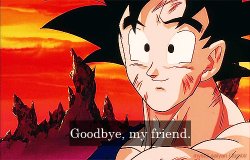 Goodbye Goku Meme Template