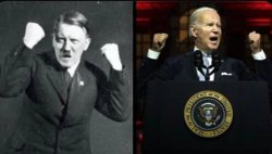 Adolf Hilter Joe Biden Meme Template