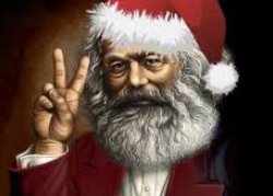 Karl Marx santa Claus Meme Template