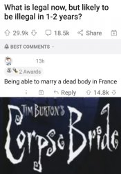 corpse bride irl Meme Template